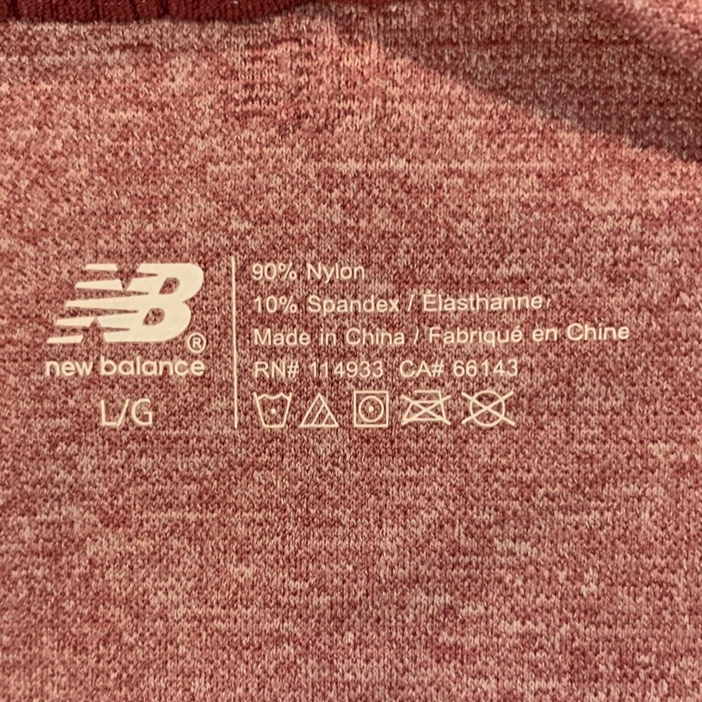 New Balance Maroon Athletic Top - Picture 2 of 3